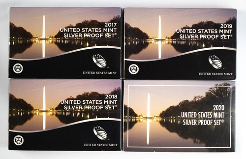 2017-2020 U.S. Mint Silver Proof Coin Sets 4 Set Run - Picture 2 of 9
