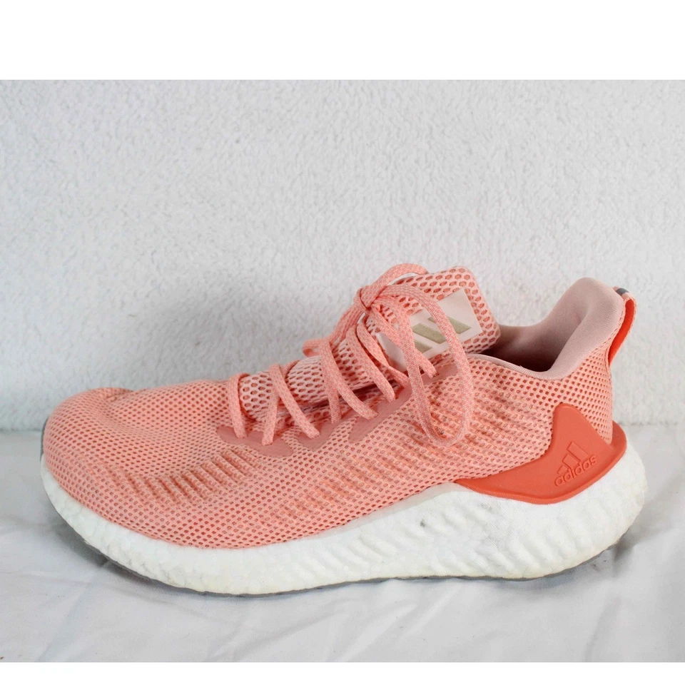 Tênis de corrida Adidas Alphabounce conforto atlético rosa leve feminino 8,5 - Imagem 4 de 4
