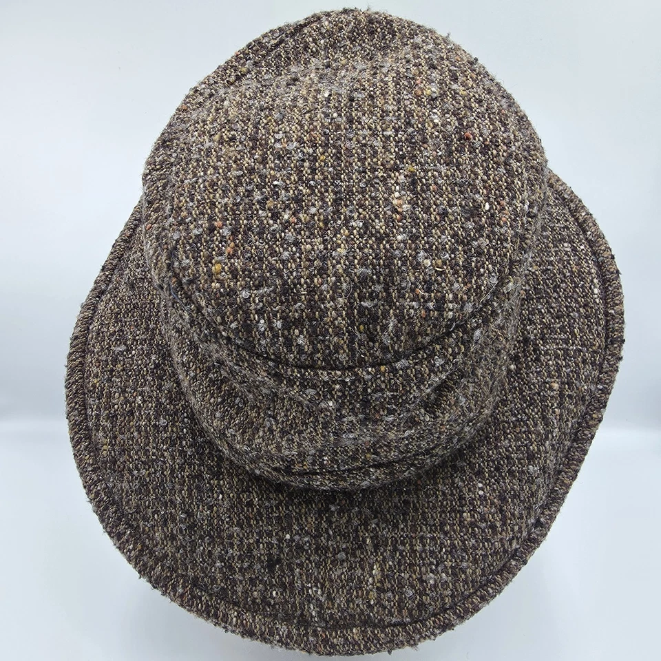 VTG Tilley TW2 Winter Hat Wool Tweed Brown Men’s 7 3/8 Made in Canada - Image 3 of 4