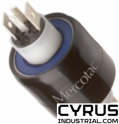 MERCOTAC 430 rotary electric connector, 4 conductors, 2@4amps, 2@30amps, 250VAC 