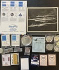 Aviation/Aeronautics Lot/Autographs, Pins & Cards/Glenn Jr., Lovell, Lindbergh + — photo 8