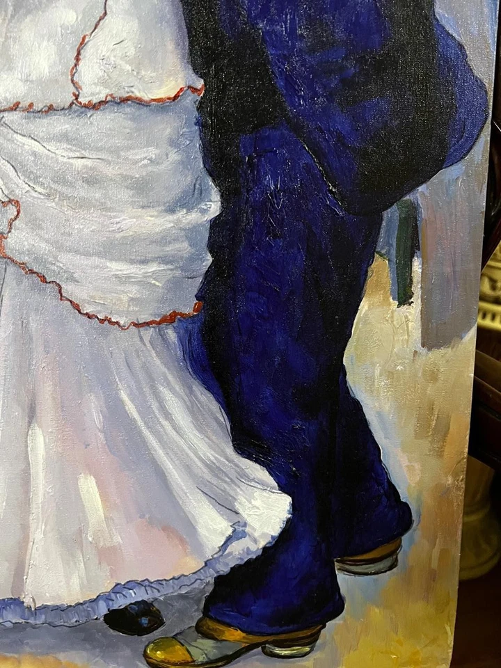 Renoir - Increíble pintura al óleo - Hecho a mano - Firmado - Estampado Foto 3 de 4