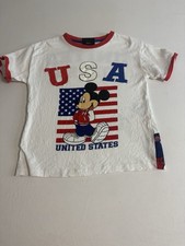 Vintage-Style Disney Mickey Mouse USA T-Shirt   Kids 5  6 Yrs / 116 cm
