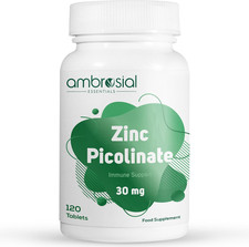 Zinc Picolinate 30Mg Tablets - High Strength Zinc Supplements for Immune Suppor