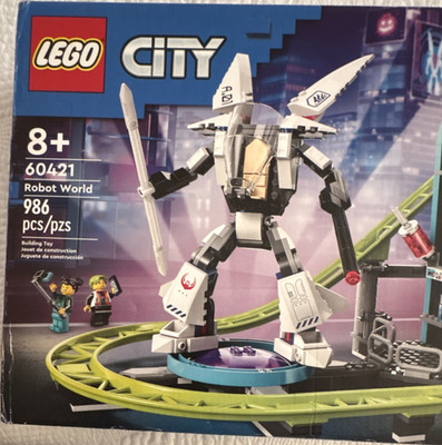 LEGO City Robot World 60421 Complete Set 986pcs Roller-Coaster