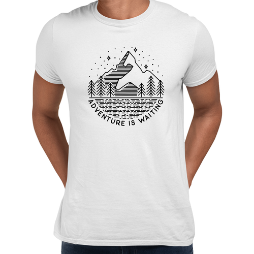 Adventure is Waiting Outdoor Minimal design T-shirt - Picture 15 of 23