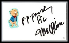 Mel Blanc - Cartoonist - 3x5 Card - Signed / Autograph (a)