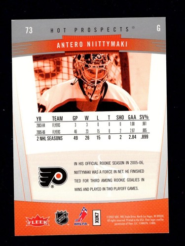 2006-07 Fleer Hot Prospects Base Hockey Cards You Pick #1 - 100 - Picture 135 of 189