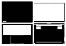 Carbon Vinyl Laptop Sticker Skin Decals for ASUS ZenBook 13 UX5304M 13.3" 2024