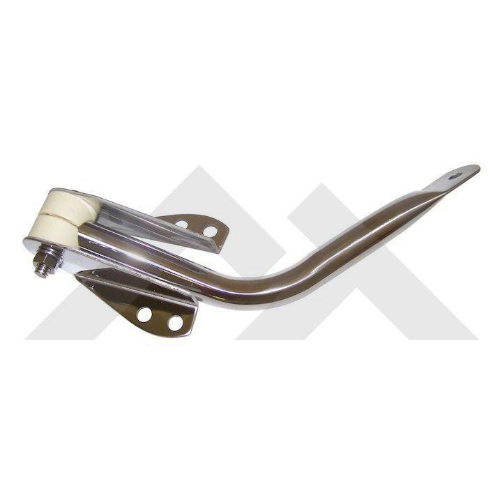 Bras de support de rétroviseur droit inox pour fixation miroir de rétroviseur
