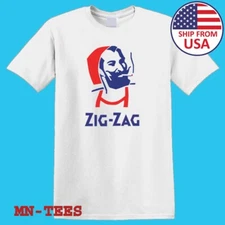 Zig Zag Stoner Paper Rolling Hippie White Size S-5XL