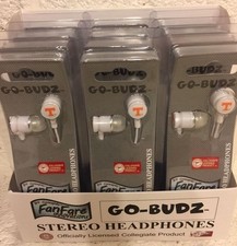 Case Tennessee Vols EARBUDS Go-Budz College Team Stereo Headphones 12 PACK