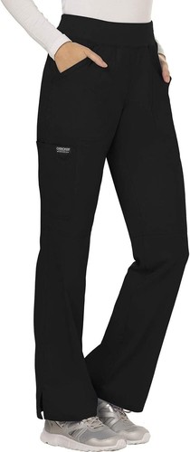 Workwear Revolution Pull-On Cargo Scrub Pants for Women, Soft Medium, Black - Picture 6 of 7