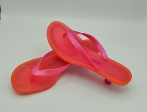 kitten heel jelly flip flops