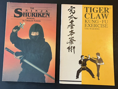 Martial Artsx2 Ninja Shuriken/EXTREMELY RARE HTF Tiger Claw Kung Fu TAK WAH ENG