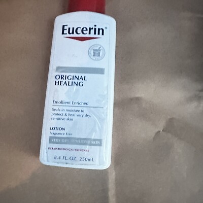 Eucerin Original Healing Lotion Very Dry Sensitive Skin Fragrance Free 8.4oz