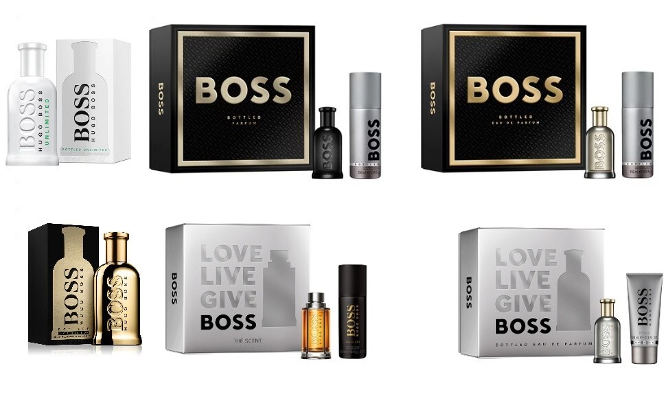 Hugo Boss Bottled The Scent Gift Set 50ml EDT Deodorant, 100 50ml EDP  Shower Gel