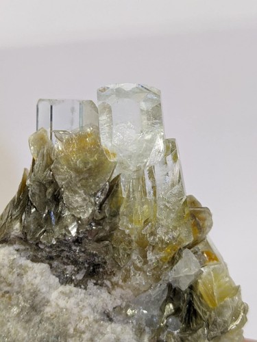Natural Raw Aquamarine With Mica Specimen Pakistan 74g - Picture 3 of 7