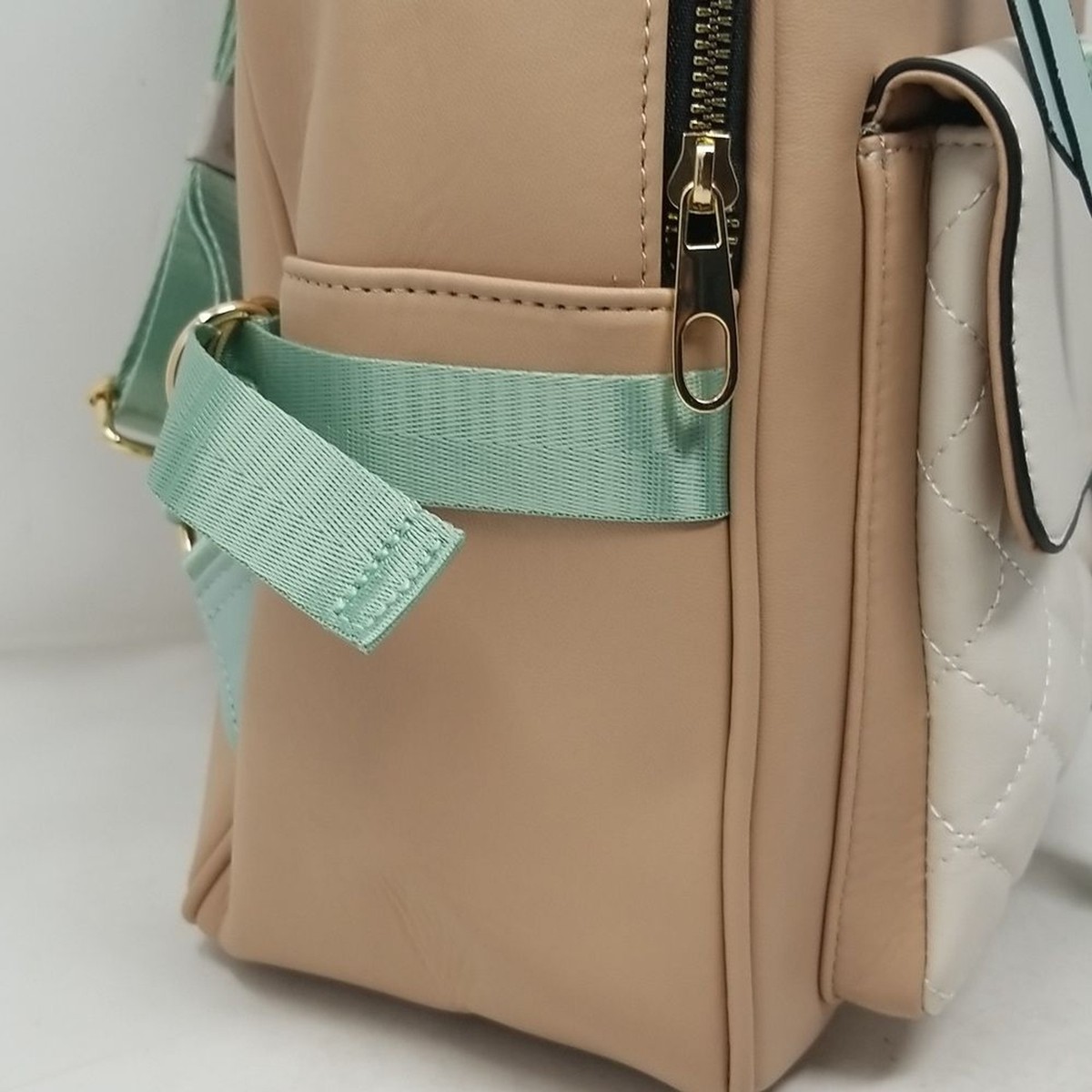 Blush pink cream and mint green Backpack purse | eBay