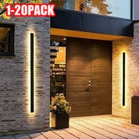 1-20x LED Wall Light Sconce Waterproof Outdoor Exterior Light Long Strip Modern