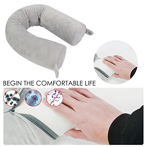 Travel Pillow-Twist Memory Foam Neck Pillow Support Pillow, Used for Neck,