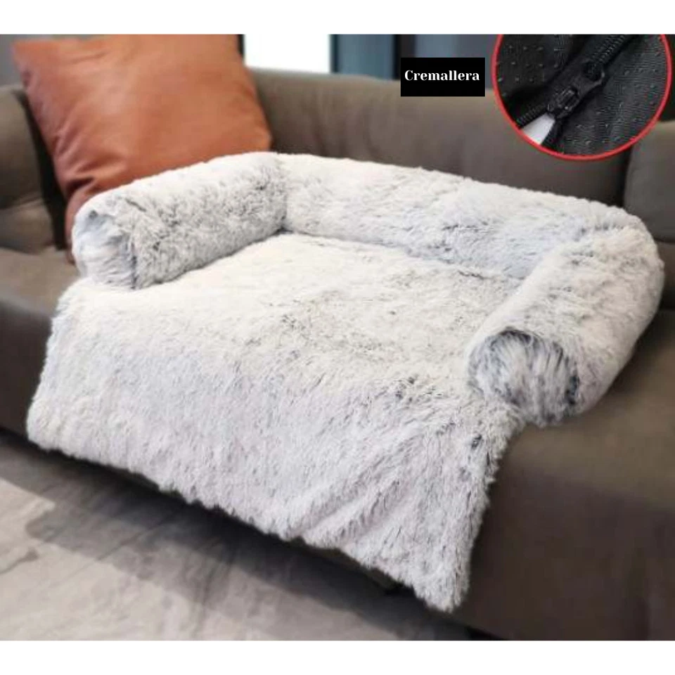 Cama Acolchada Suave Antiestrés Mascota Perro, Gato para Sofá, Coche, Suelo - Imagen 2 de 4