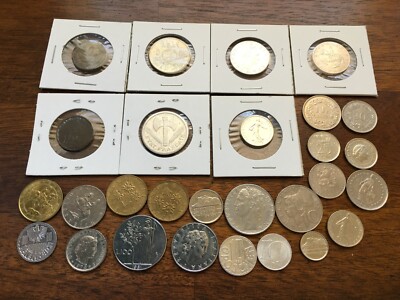 1881 Sweden 5 Ore Bronze + 27 other VINTAGE European, 1 Saudi Coin Rare Unique