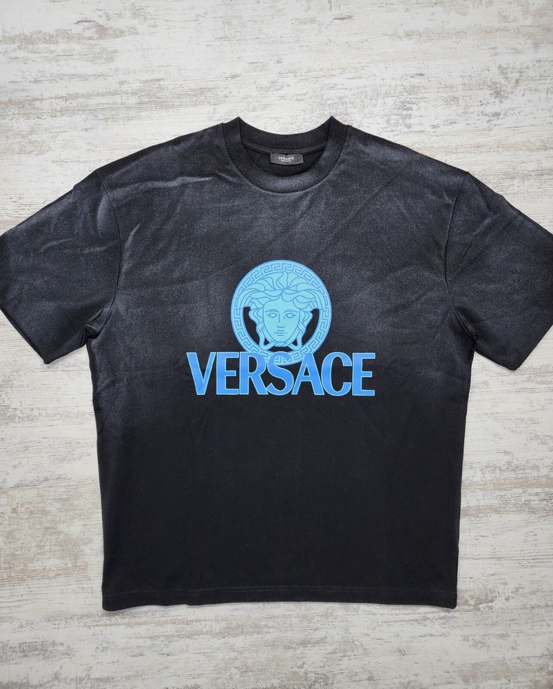 Vèrsace T-shirt Men's Color Back Cotton Short Sleeve Relax Fit