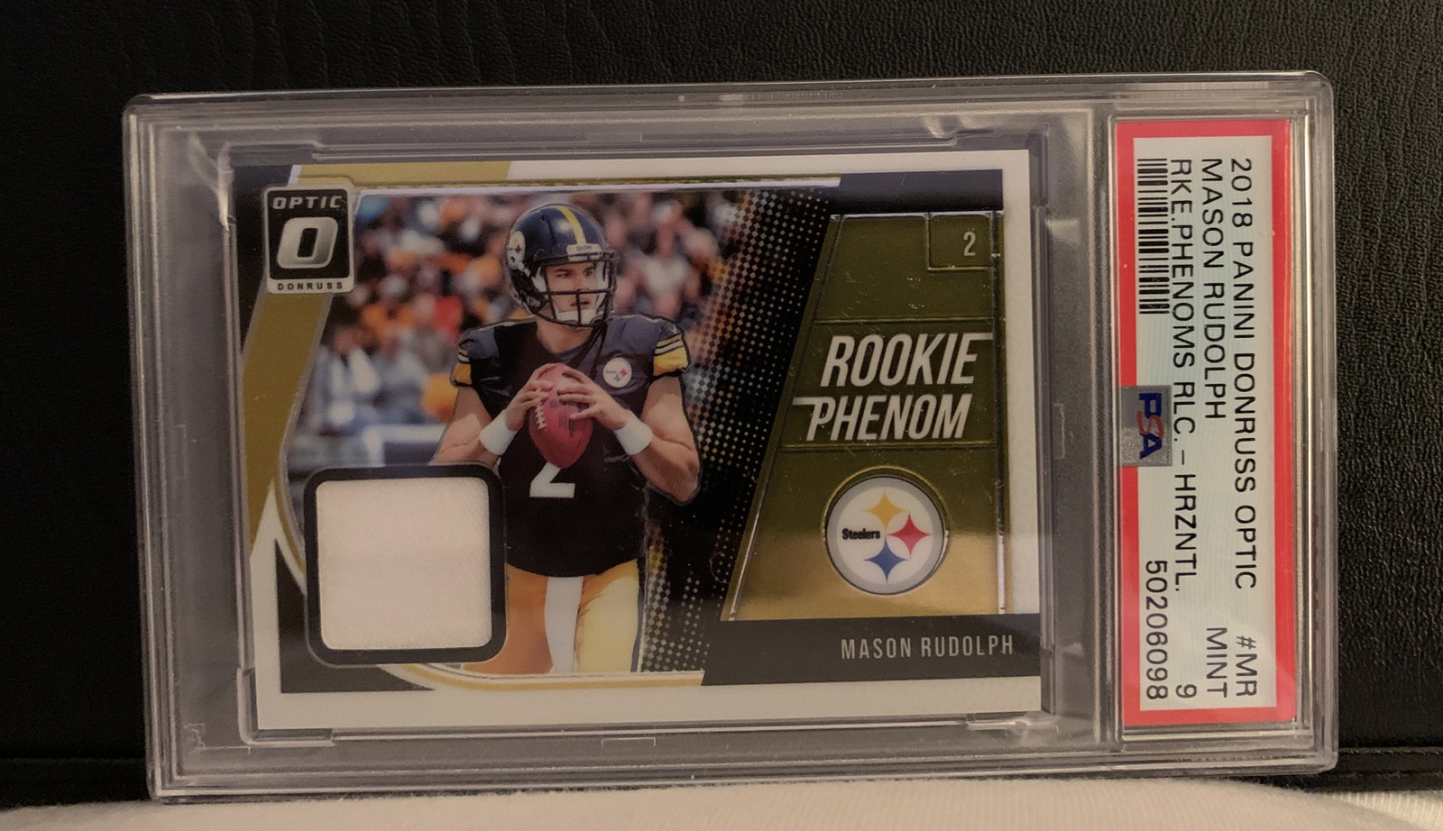 Mason Rudolph Panini Donruss Optic Rookie Phenoms Relics #MR Vertical