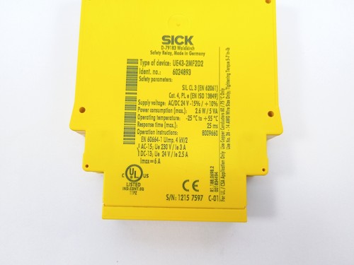 SICK 6024893 Safety Relay, Type: UE43-2MF2D2 - Bild 5 von 5