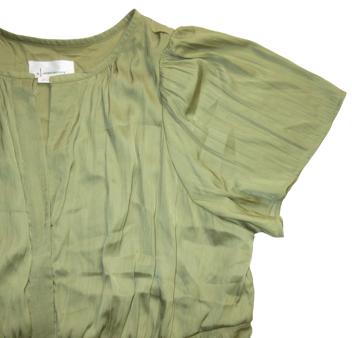 adrianna papell green dress vintage Vintage Beaded Midi Fairy Dress With Sharkbite Hem In Olive-Olive / Regular  / 0 main image 0