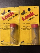 Lot of 2 Wall Lenk BP100T Soldering Tips Pointed Tip / Tips Fits Lenk BP100 USA