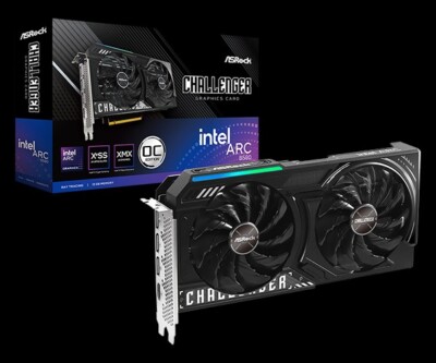 ASROCK Intel Arc B580 Challenger 12GB OC gaming computer graphics card