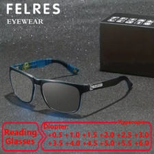 Classic Square Photochromic Reading Glasses Men Women Fashion Outdoor Sunglasses