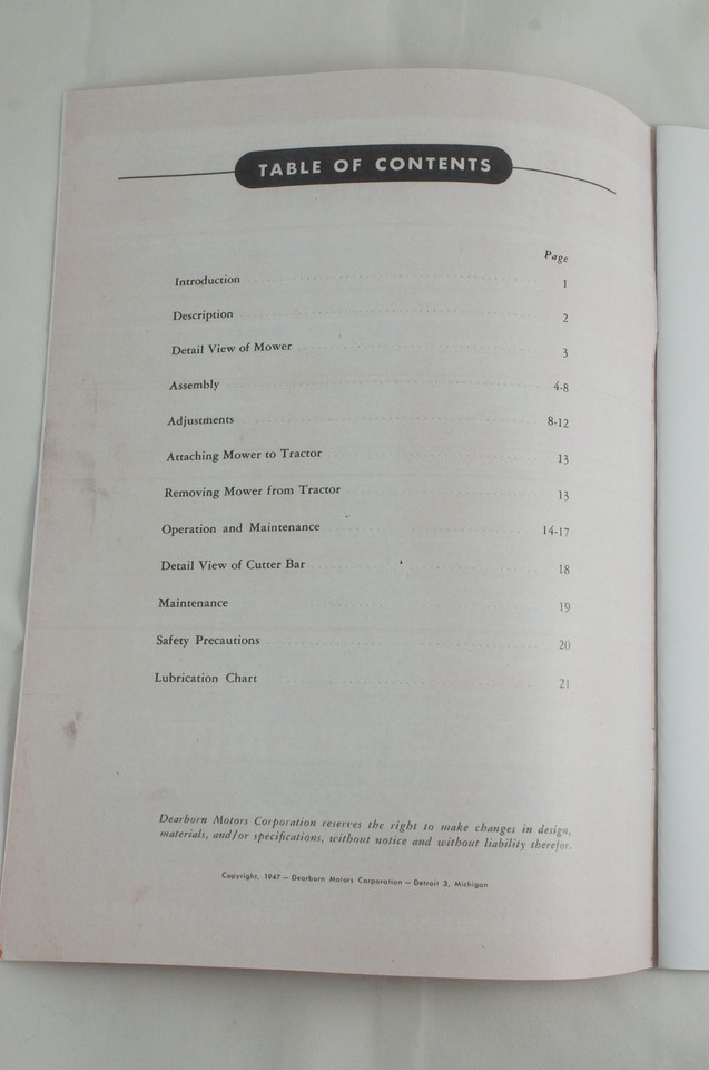 BOLENS FMC HUSKY HT-20 Manuale Proprietario Trattore Giardino Prato - Foto 5
