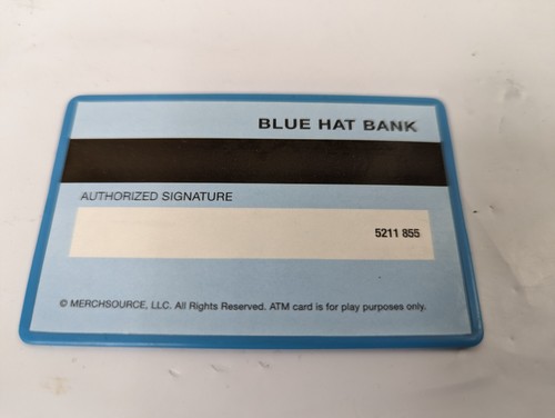 Tarjeta de débito de cajero automático de juguete Merchsource LLC de plástico - Imagen 2 de 3
