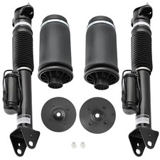 2x Rear Air Shock + 2X Air Sping For Mercedes M GLE W166 X166 ML320 ML350 W/ ADS