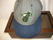 Miami Heat Hardwood Classics Snapback Baseball Cap Hat Kahki and Blue