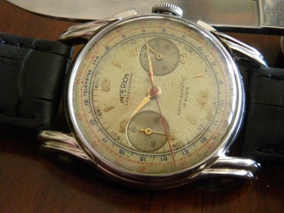Big Cronografo IMPERIOS Venus 188 Original Dial Chronograph Oversize  Vintage | eBay