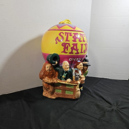 Wizard Of Oz 1999 Cookie Jar State Fair Hot Air Balloon Warner Bros Read Please - Picture 3 of 24