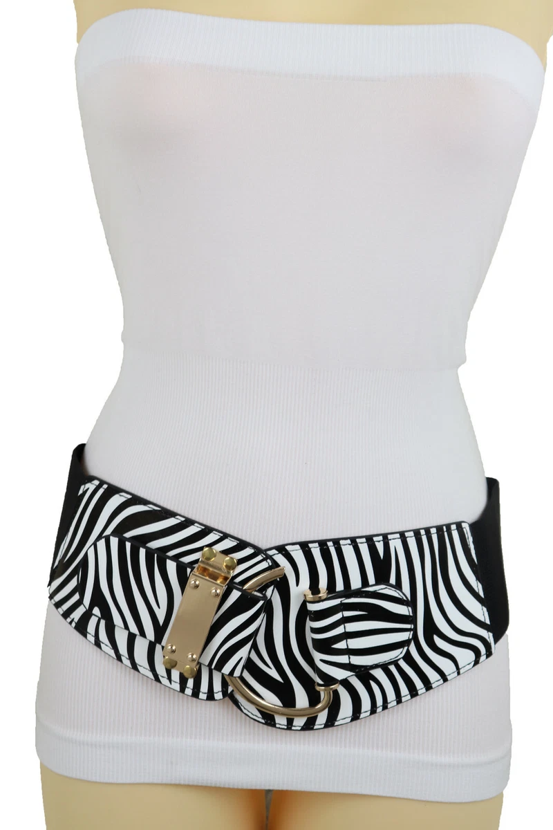 Zebra print belt cheap