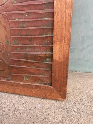 1950s Modernist Mid Century Modern Copper Relief Abstract Ackerman Era - Picture 8 of 10
