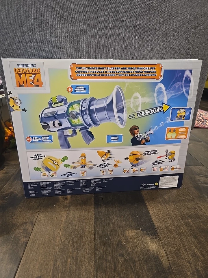 Despicable Me 4 Ultimate Fart Blaster and Mega Minions Set w/Scented formula NEW - Image 4 of 4