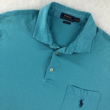 Polo Ralph Lauren Mens XL Turquoise Blue Classic Fit Polo Shirt