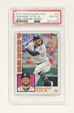 2019 Topps Fernando Tatis Jr. Silver Pack 1984 Chrome RC #T84U-34 PSA 10 Rookie