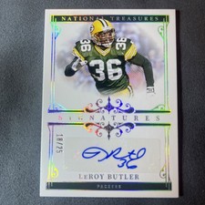LeRoy Butler 2025 Panini National Treasures - Signatures Holo Silver SIG-LBR /25