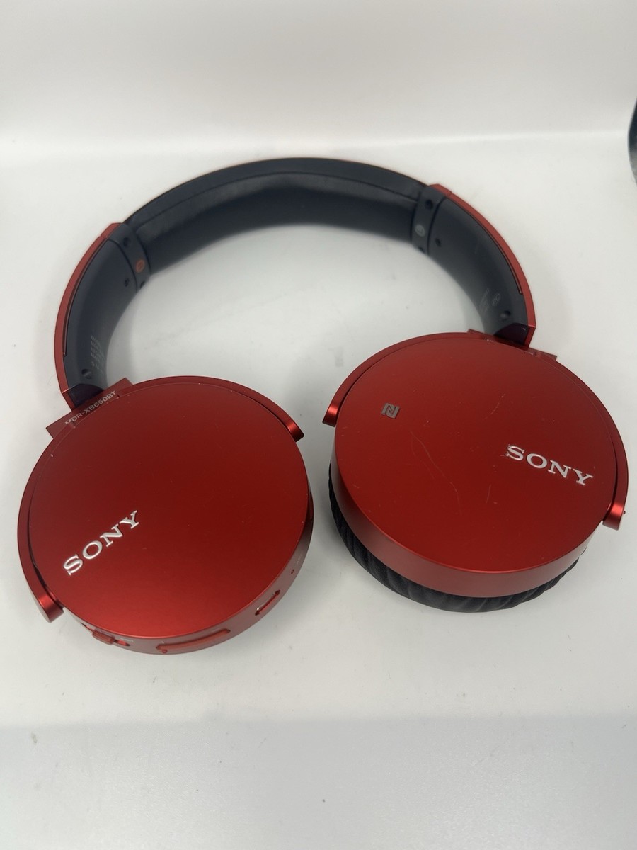 【新品】SONY MDR-XB650BT WIRELESS Bluetooth Sony MDR-XB650BT Extra Bass Wireless Bluetooth Headphones Red