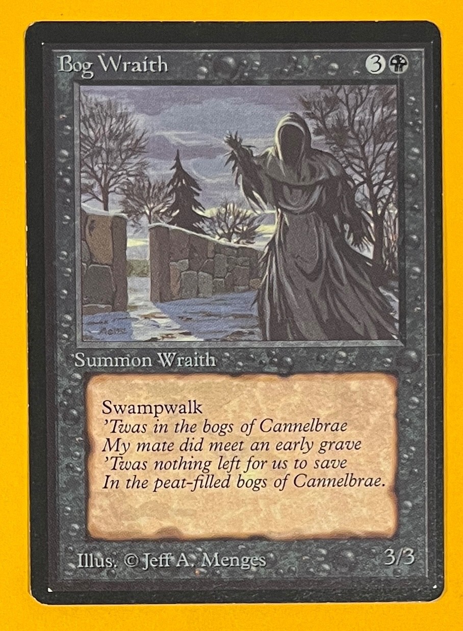MTG BOG WRAITH Beta lp (OldManMTG 014-362)