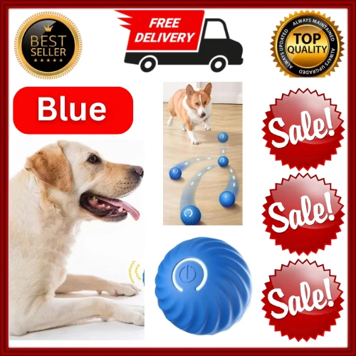 Smart Dog Toy Ball USB Electronic Interactive Pet Toy Automatic Moving Bouncing - Image 3 of 4