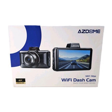 New in Open Box AZDOME M01 UHD 4K Dash Cam Front  Rear w/ Memory Card
